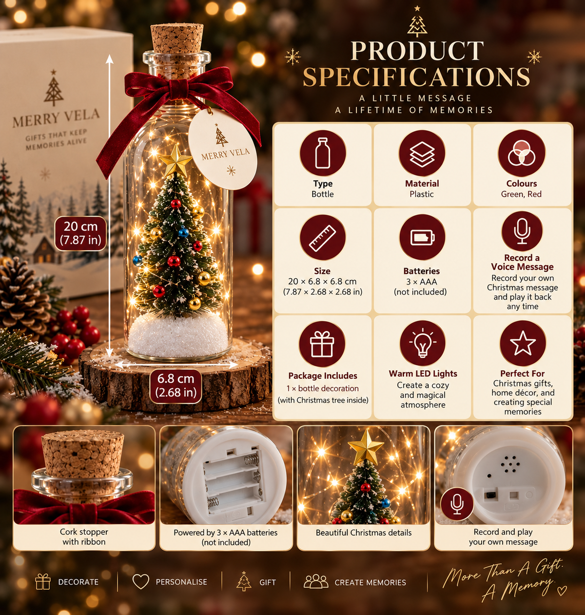 Christmas Message Bottle