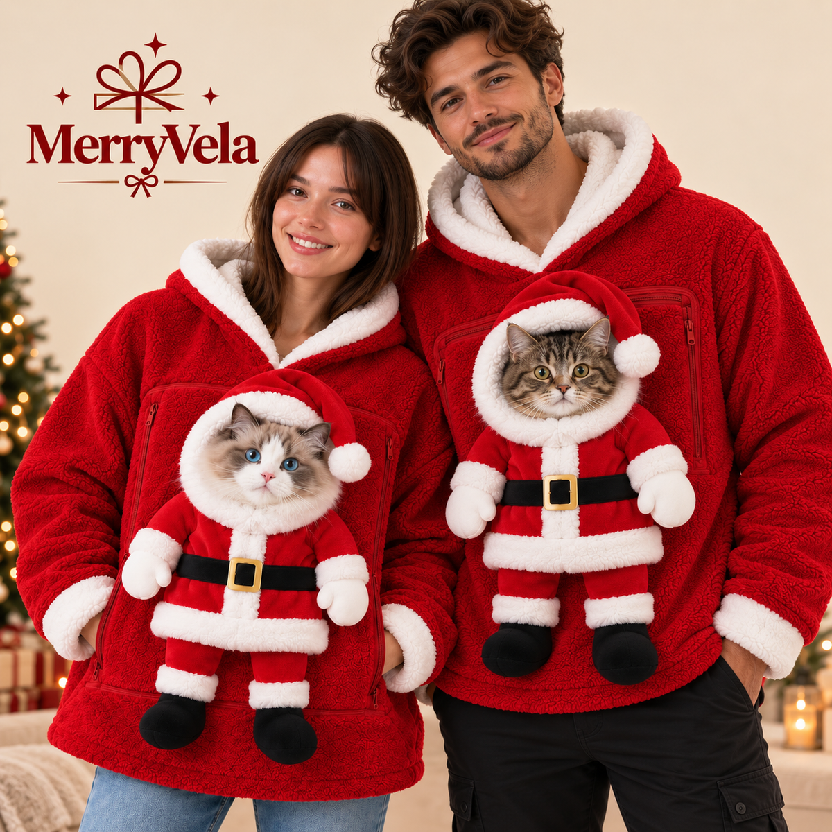 MerryVela™ Santa Paws™ Pet Carrier Hoodie